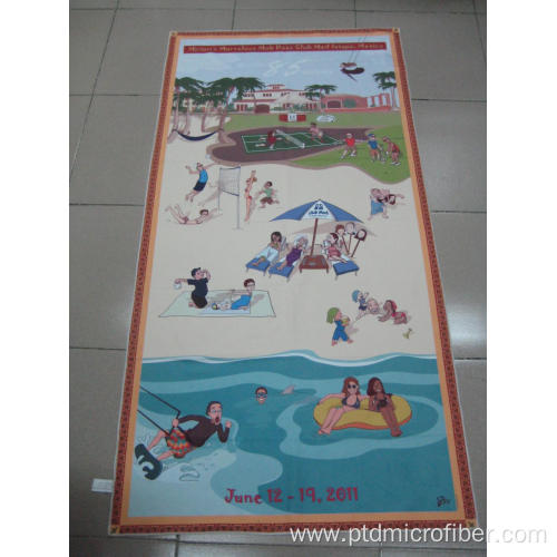 Customerized printing microfiber beach towel